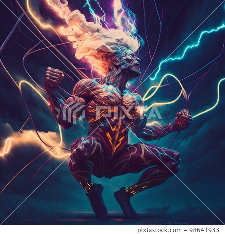 Power of lightning energy. Generative Ai Power of lightning energy. Generative Ai 98641933