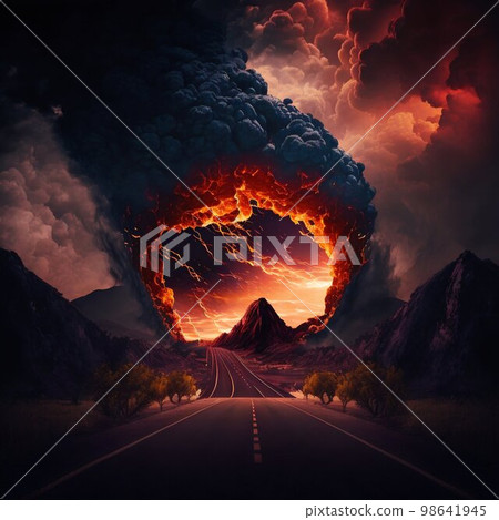 Road to hell eruption. Generative ai Road to hell eruption. Generative ai 98641945