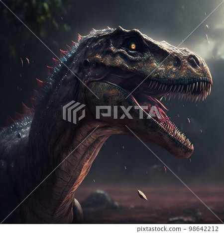 Tyrannosaurus rex dinosaur. Generative AI Tyrannosaurus rex dinosaur. Generative AI 98642212