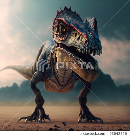 Tyrannosaurus rex dinosaur. Generative AI 98642236
