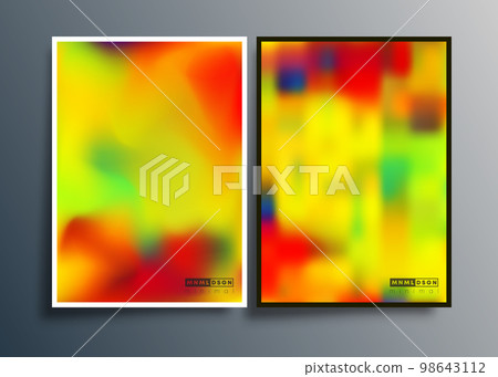 Gradient minimal design for flyers, posters, brochure covers, background, wallpaper, typography, or other printing products. Vector illustration. 98643112