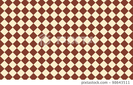 Chocolate cookie color rhombus plaid plaid valentine vector background seamless pattern 98643511