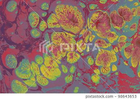 Abstract marble pattern texture. Traditional art of Ebru marbling Abstract marble pattern texture. Traditional art of Ebru marbling 98643653