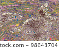Abstract marbling art patterns  as colorful background 98643704