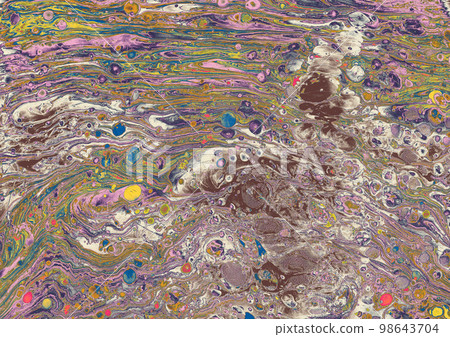 Abstract marbling art patterns  as colorful background 98643704