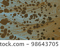 Abstract marble pattern texture. Traditional art of Ebru marbling 98643705
