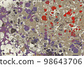 Abstract creative marble pattern texture. Traditional art of Ebru marbling 98643706