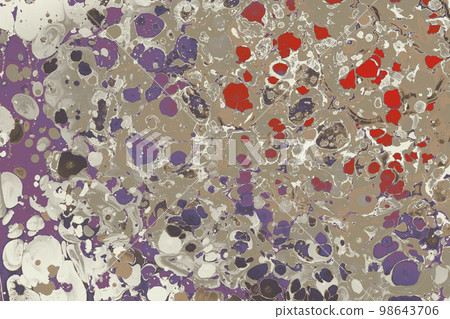 Abstract creative marble pattern texture. Traditional art of Ebru marbling 98643706
