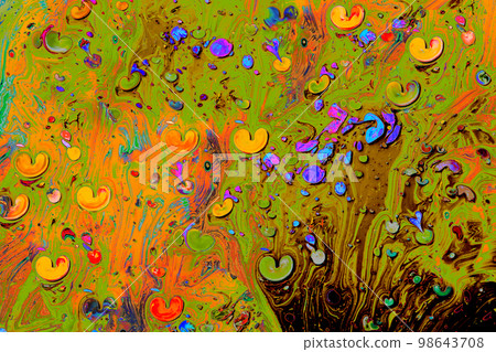 Abstract grunge art background texture with colorful paint splashes 98643708