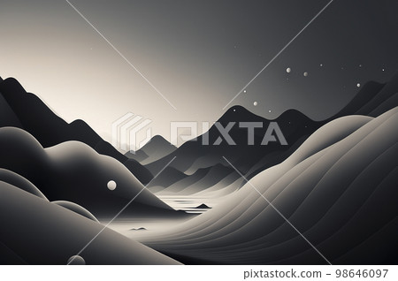Background material: Quiet and abstract background inspired by Zen Background material: Quiet and abstract background inspired by Zen 98646097