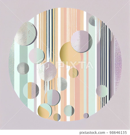 Background material: Abstract background illustration of geometric pattern in modern pastel colors Background material: Abstract background illustration of geometric pattern in modern pastel colors 98646135