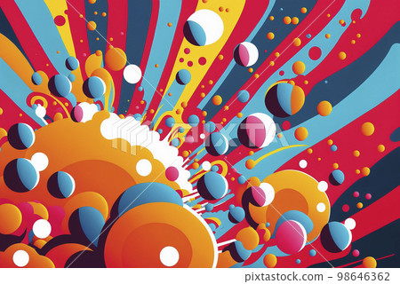 Image material: Image of colorful and abstract graffiti art 98646362