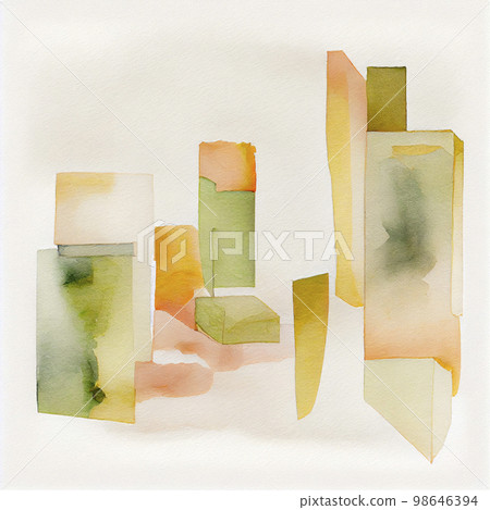 圖像素材: 平靜的大地色中的抽像水彩紋理背景 圖像素材: 平靜的大地色中的抽像水彩紋理背景 98646394