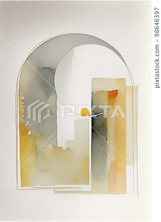 圖像素材: 平靜的大地色中的抽像水彩紋理背景 圖像素材: 平靜的大地色中的抽像水彩紋理背景 98646397