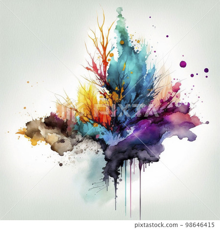 Background material: colorful watercolor splash background Background material: colorful watercolor splash background 98646415