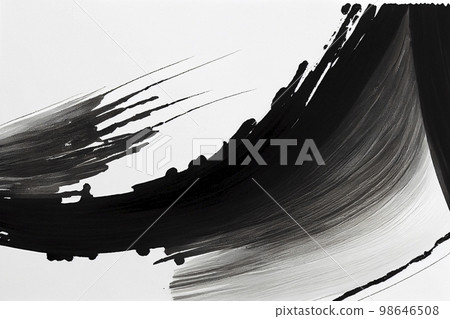 背景素材： 富有動感的日式毛筆劃背景 98646508