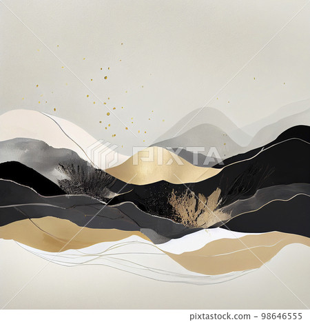 背景材質:金色、黑白日式背景紋理 背景材質:金色、黑白日式背景紋理 98646555