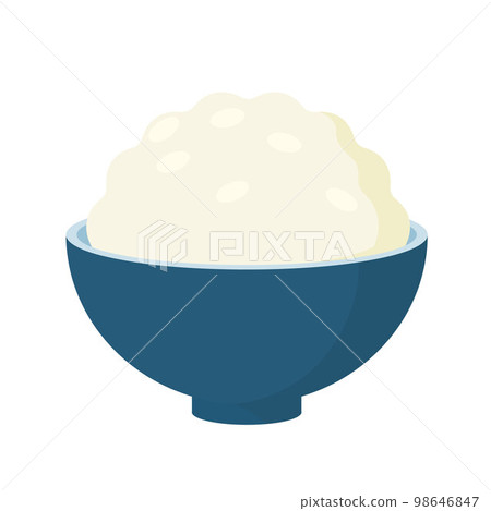 矢量圖的白米飯。 98646847