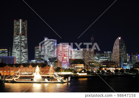 橫濱港未來21夜景 橫濱港未來21夜景 98647158