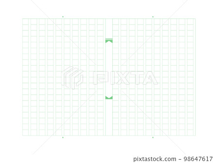 Manuscript paper _ drawing line green 98647617