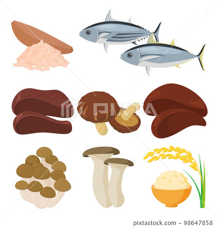 含有菸酸的食物的矢量圖解。 98647858