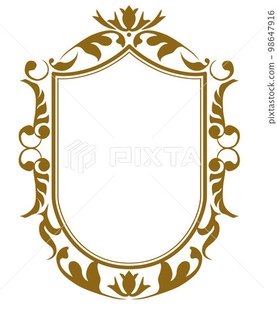 Certificate of commendation, oriental pattern, arabesque pattern, damask pattern decorative lines Vintage frames and emblems Certificate of commendation, oriental pattern, arabesque pattern, damask pattern decorative lines Vintage frames and emblems 98647916