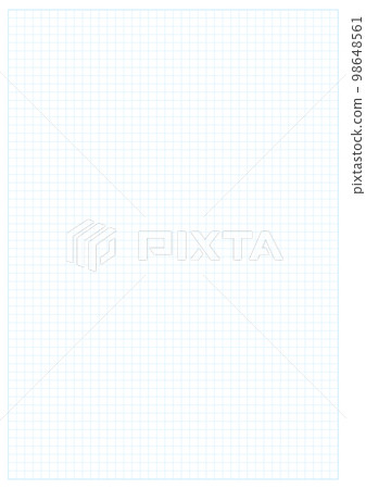 Graph paper A4 size 5 mm grid vertical light blue 98648561