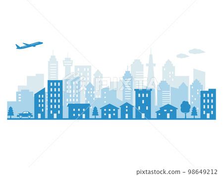 Cityscape _ blue tone 98649212