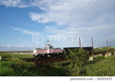 富山地方鐵道常願寺河鐵橋施工電車出機 12021 98649485