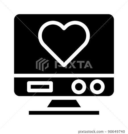 valentine icon set solid style illustration vector element and symbol perfect. 98649740