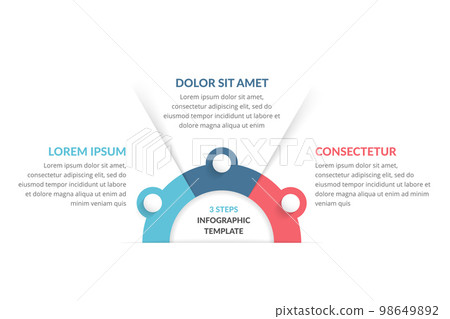 Infographic Template with 3 Steps 98649892