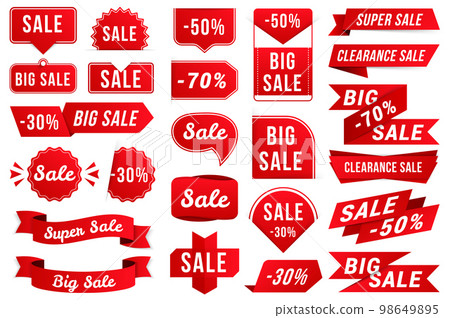 Red Sale Banners Red Sale Banners 98649895