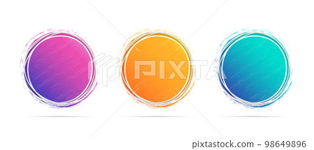 Abstract Circle Banners 98649896