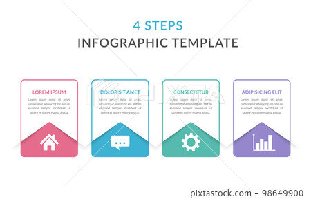 4 Steps - Infographic Template 4 Steps - Infographic Template 98649900