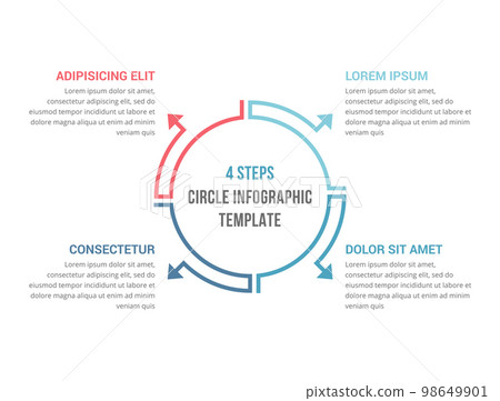 Circle Infographics - Four Elements 98649901