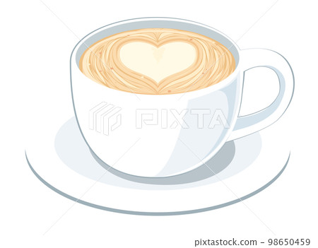 cafe latte 插圖 98650459