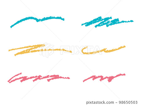 Hand drawn style line set Hand drawn style line set 98650503