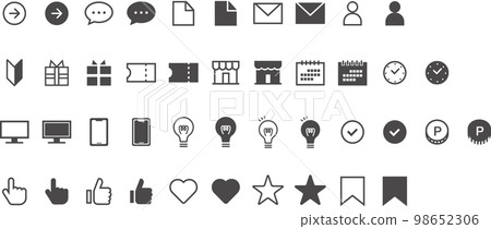 icon set for website icon set for website 98652306