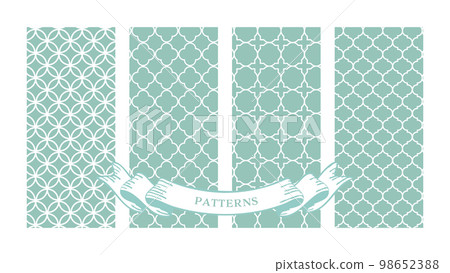A set of simple fashionable geometric pattern background pattern wallpaper. vector illustration material 33 98652388