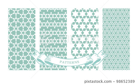 A set of simple fashionable geometric pattern background pattern wallpaper. vector illustration material 34 A set of simple fashionable geometric pattern background pattern wallpaper. vector illustration material 34 98652389