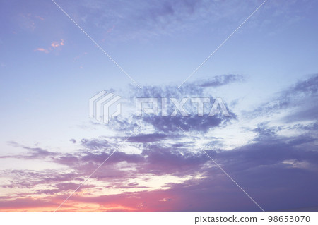Pink sunset sky 98653070