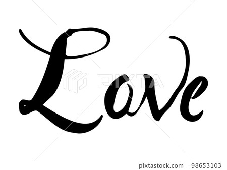 nice handwritten calligraphy, love 98653103