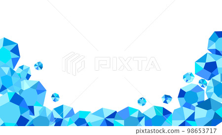 Crystal style ice illustration frame 16:9 white background transparent cold Crystal style ice illustration frame 16:9 white background transparent cold 98653717