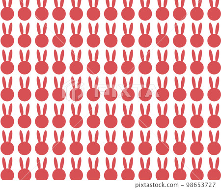 兔子圖案材質紅色 98653727
