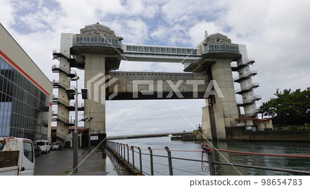 Numazu Port Passage Sluice Gate View 0241 98654783