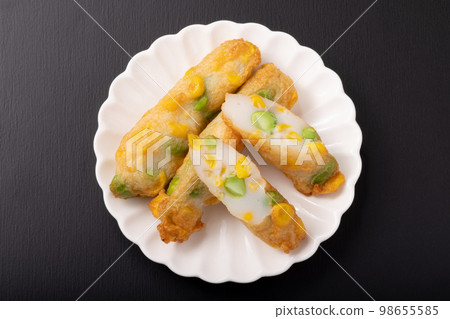 Fried corn and green soybeans (Hanpen-age) Fried corn and green soybeans (Hanpen-age) 98655585