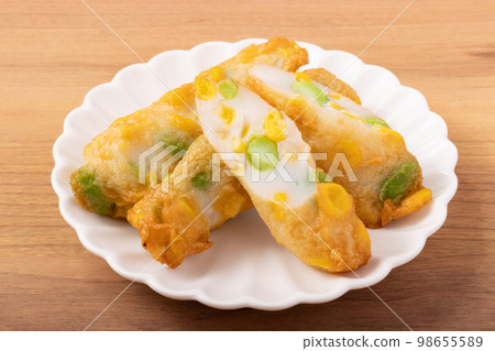 Fried corn and green soybeans (Hanpen-age) Fried corn and green soybeans (Hanpen-age) 98655589