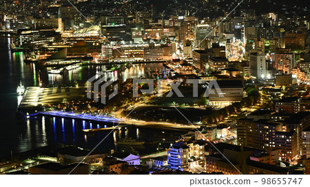 Night view of Nagasaki (taken from Mt. Nabekanmuri) Night view of Nagasaki (taken from Mt. Nabekanmuri) 98655747