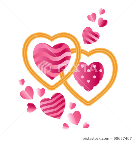 Valentines day card  hearts 3 98657467