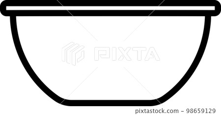 bowl simple illustration icon bowl simple illustration icon 98659129